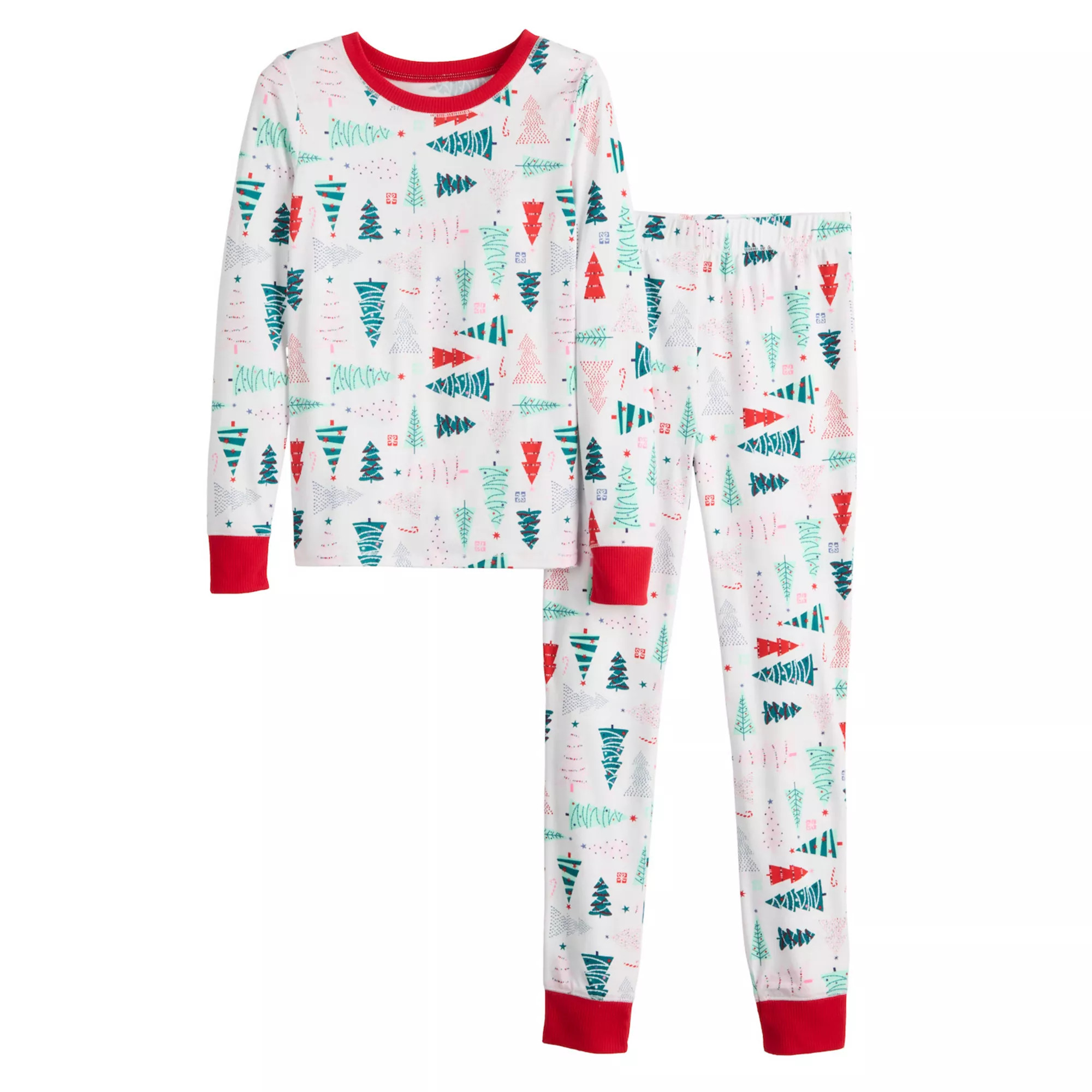 Kids 4-14 Jammies For Your Families® Christmas Tree Farm Pajama Top & Pajama Bottoms Set | Kohl's