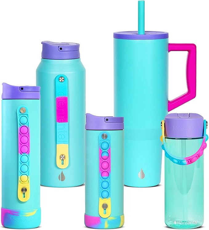 Elemental 14oz & 20oz Iconic Kids Water Bottle with Pop It Handle, 40oz Tumbler with Handle and S... | Amazon (US)