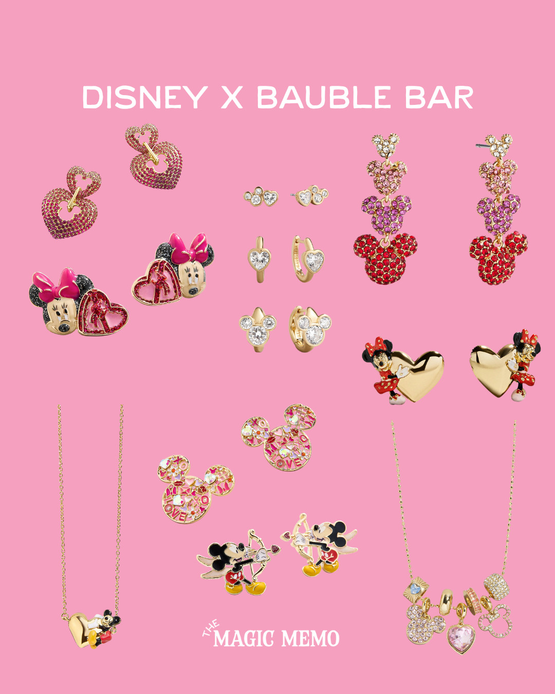 Date night outfits meet Disney magic! 💕 The cutest Valentine's outfit ideas for women featuring BaubleBar jewelry. Sparkly, festive, and perfect for V-Day! #ValentinesOutfitWomen #DateNightOutfit #LTKvalentinesday 

 #LTKValentine