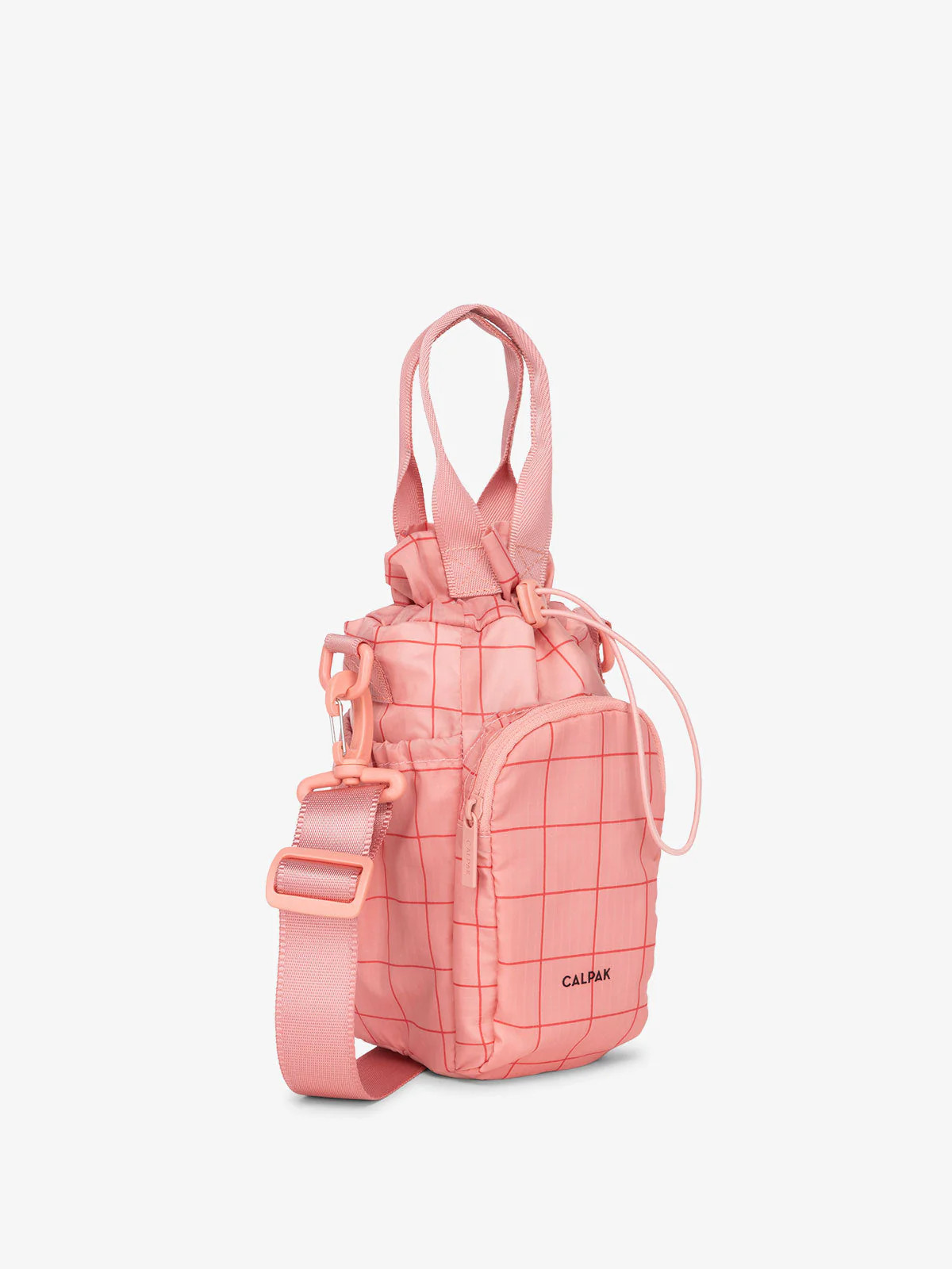 Water Bottle Holder | Pink Grid | CALPAK | Luggage & Travelware | CALPAK