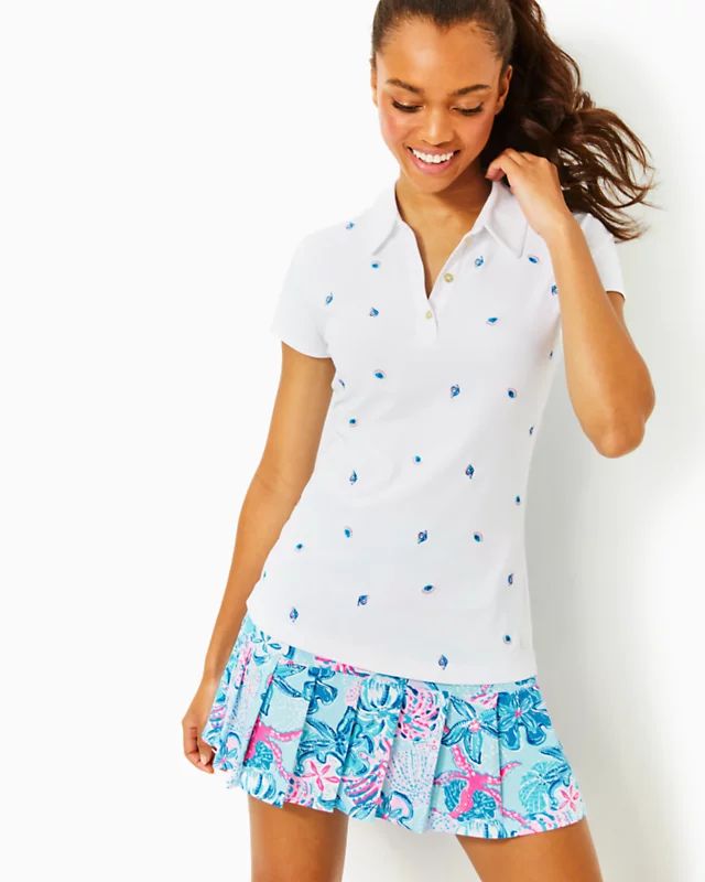 UPF 50+ Luxletic Frida Polo Top | Lilly Pulitzer | Lilly Pulitzer
