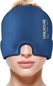 ONLYCARE Migraine Relief Cap, Upgraded Odorless Migraine Ice Head Wrap, Headache Relief Hat for M... | Amazon (US)