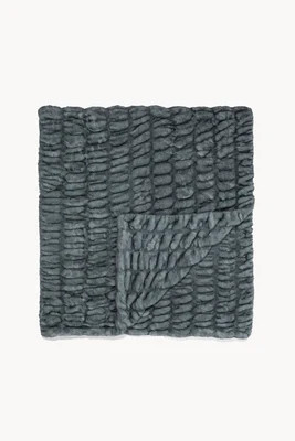 Glacier Blue Tip Dye | Lola Blankets