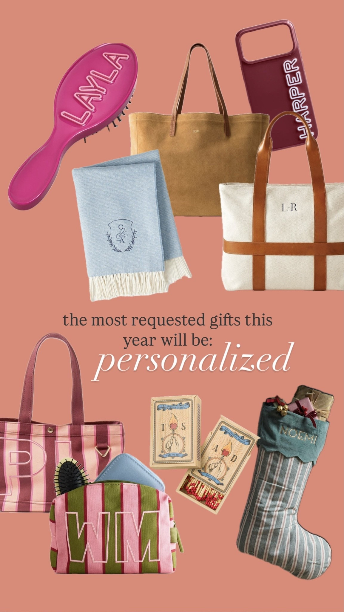 Top Gift ideas for 2026: personalized pieces. Keep in mind these rarely arrive with 2 day shipping so start shopping early enough to allow for customization

#LTKSeasonal