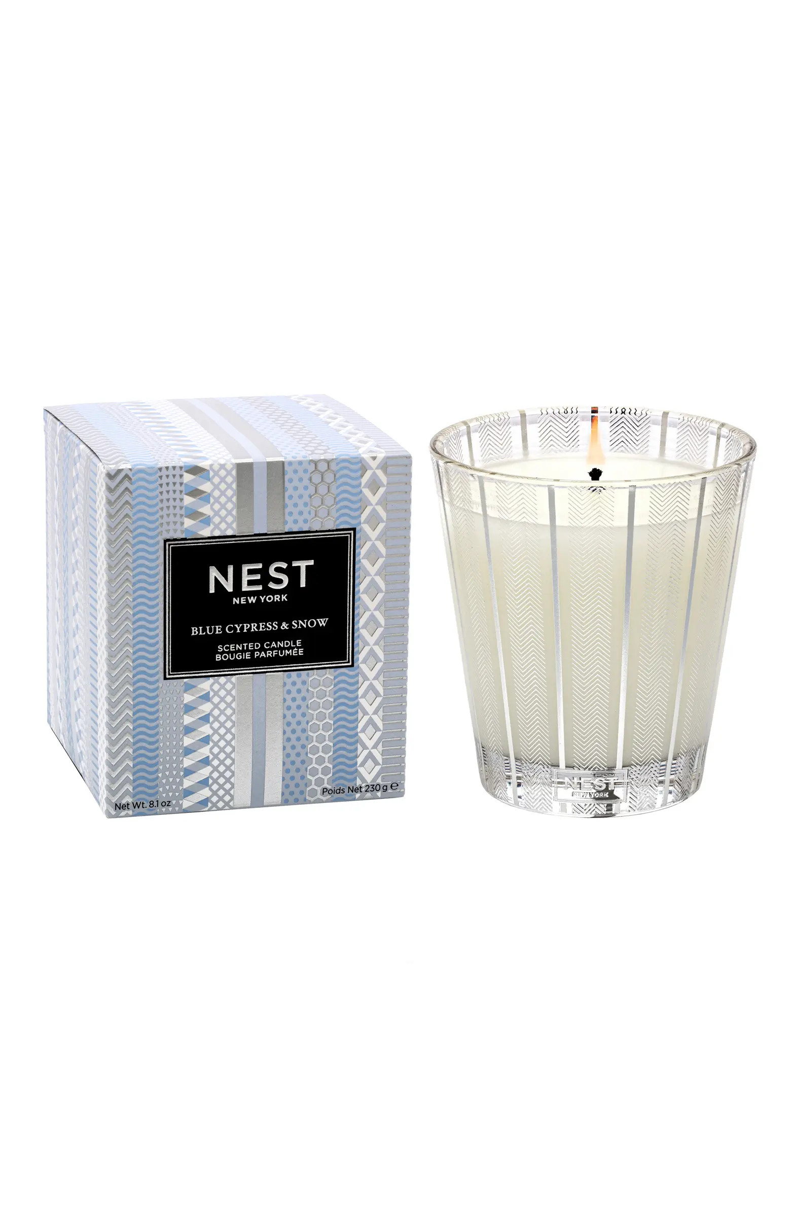 NEST Fragrances Blue Cypress & Snow Scented Classic Candle | Nordstrom