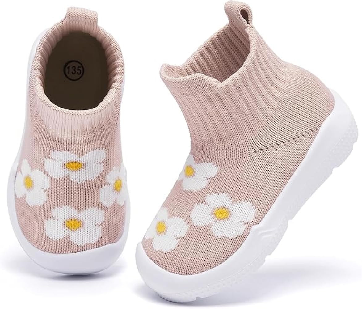MORENDL Toddler Sock Shoes Baby Walking Shoes Infant Slippers Boys & Girls Non-Slip Sneakers | Amazon (US)