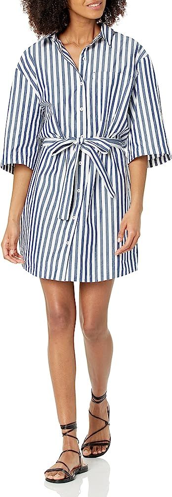 The Drop Women's Dakota Belted Mini Shirt Dress | Amazon (US)