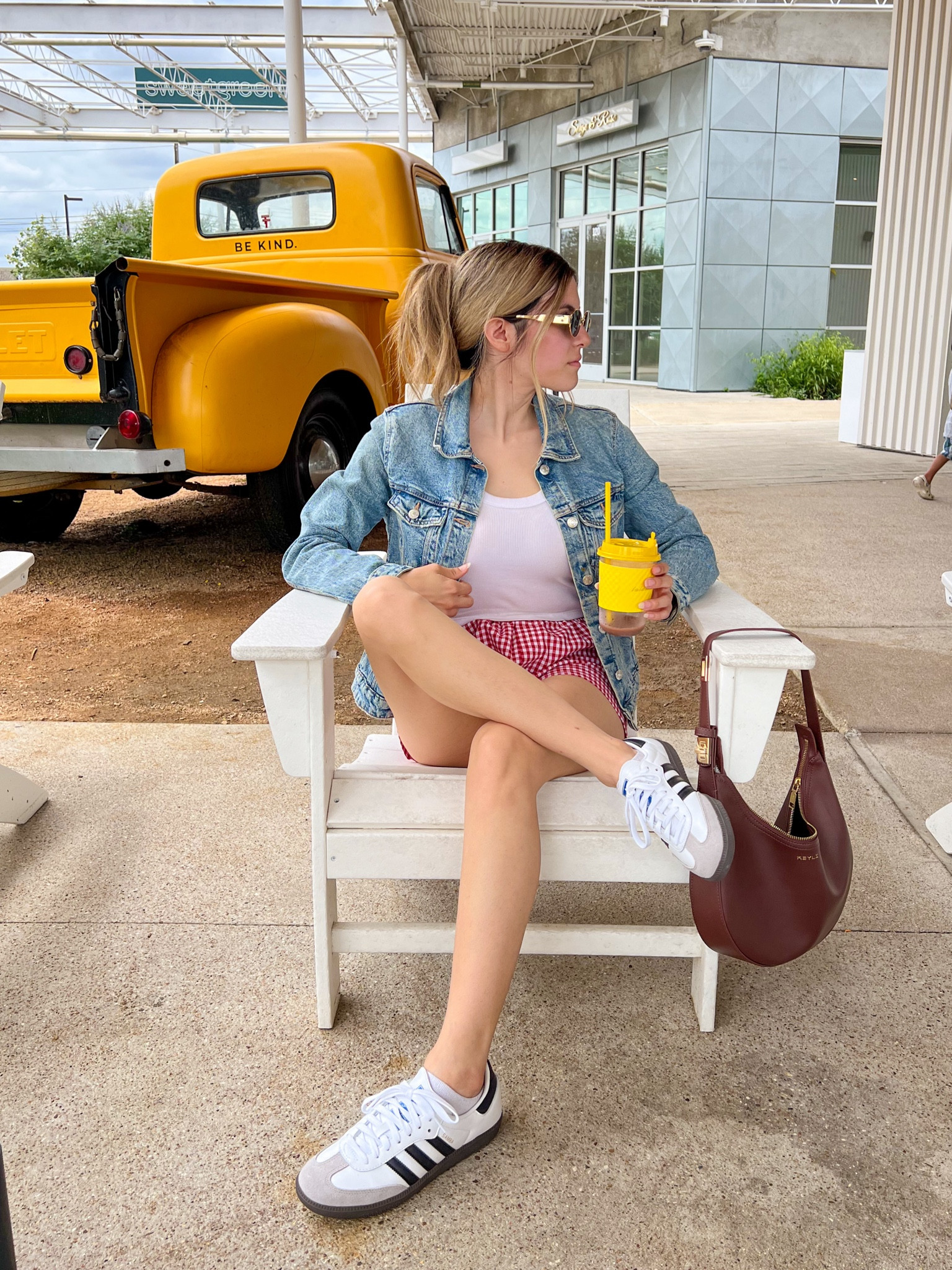 Coffee shop outfit 🧋❣️
Small in top & shorts 


Boxer shorts for women, boxer shorts outfit, red boxer shorts women, white ribbed tank top, denim jacket, adidas Sambas, brown shoulder bag, casual spring ootd, causal outfit idea, simple outfits, coffee shop outfit , retro sunglasses, Amazon retro sunglasses 

#LTKSeasonal