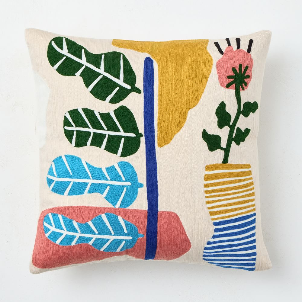 Abel Macias Botanicals Pillow Cover | West Elm (US)