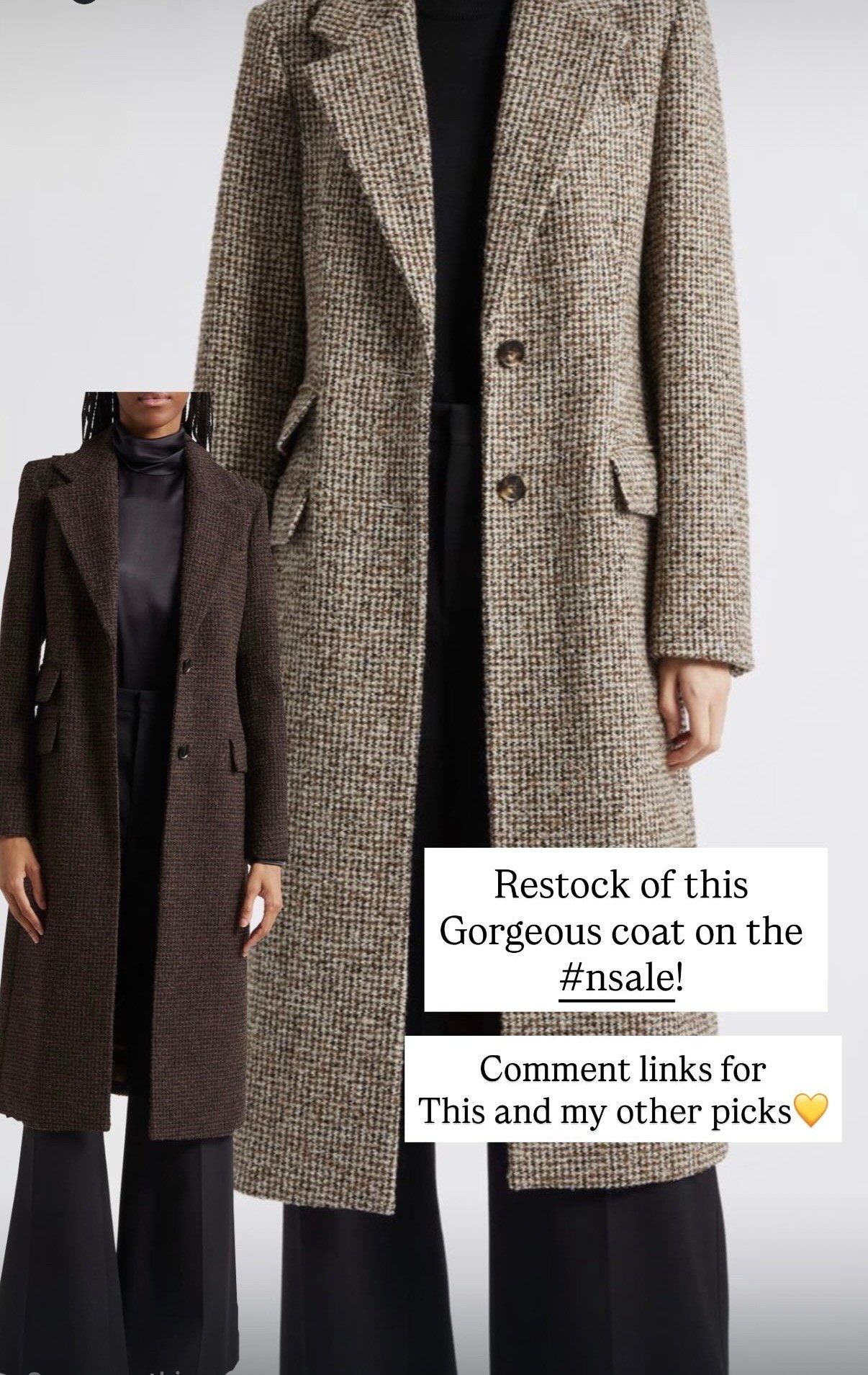 Restock of this gorgeous coat! 
#nsale
