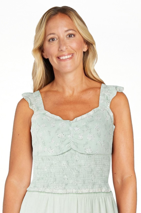 Celebrity Pink Women's Sweetheart Tank Top with Ruffle Straps, Sizes XS-XXXL | Walmart (US)