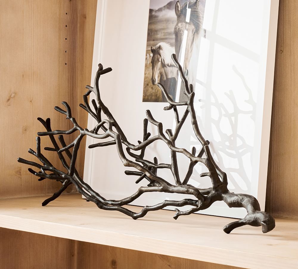 Handcrafted Cast Bronze Branch | Pottery Barn (US)