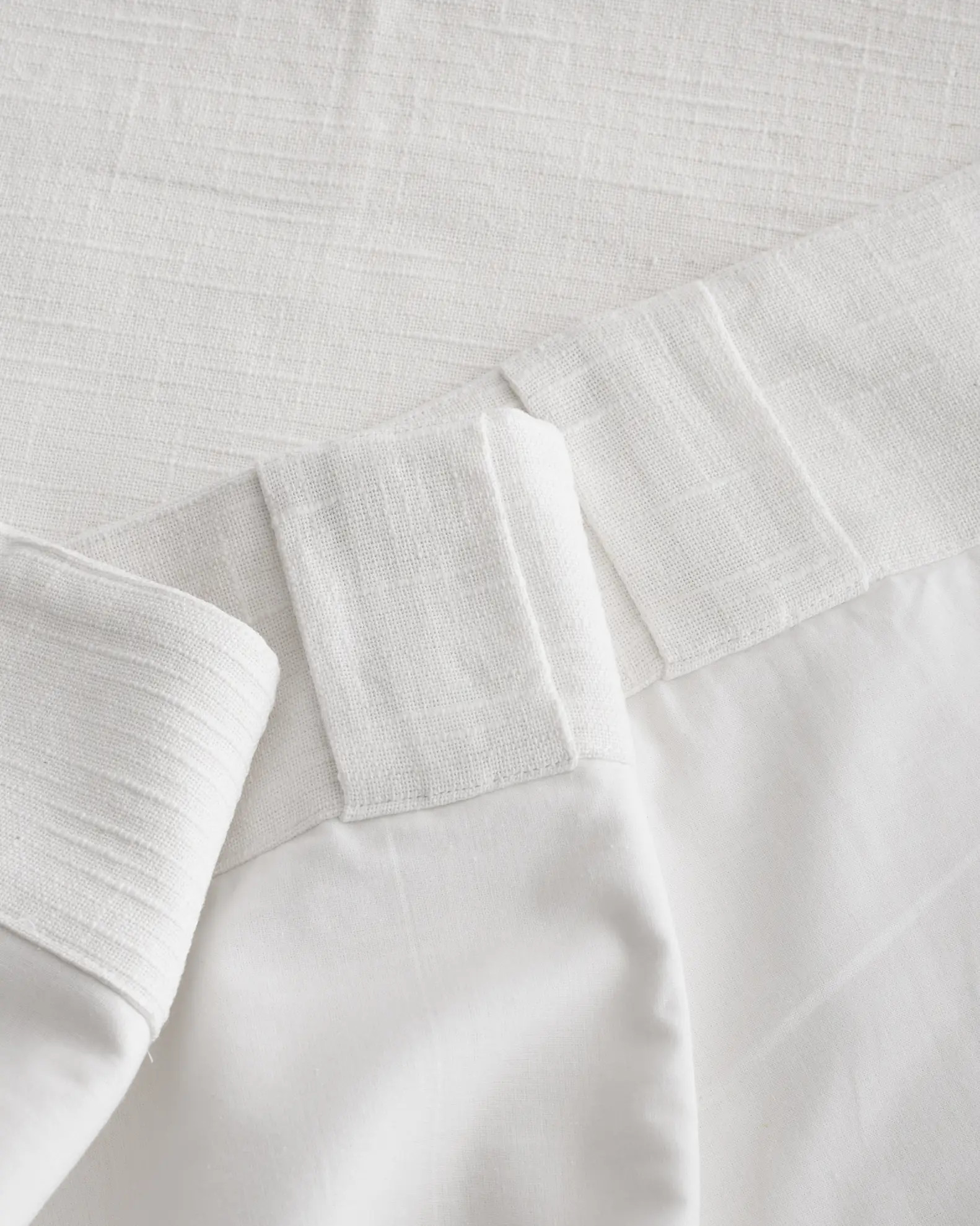 White Cotton Slub Curtain | Quince