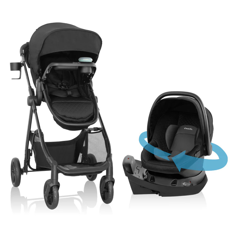 Evenflo Omni Ultra Travel System with Revolve180 LiteMax NXT Rotational Infant Car Seat - Evenflo... | Evenflo Company