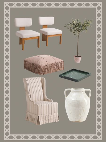 Love the set of dining chairs. They remind me of my new dining chairs, but at a better price point. 





TJ Maxx, Marshalls, captains chair, head chair, Parsons chair, base marble tray, all of topiary footstool ottoman, modern organic

#LTKhome