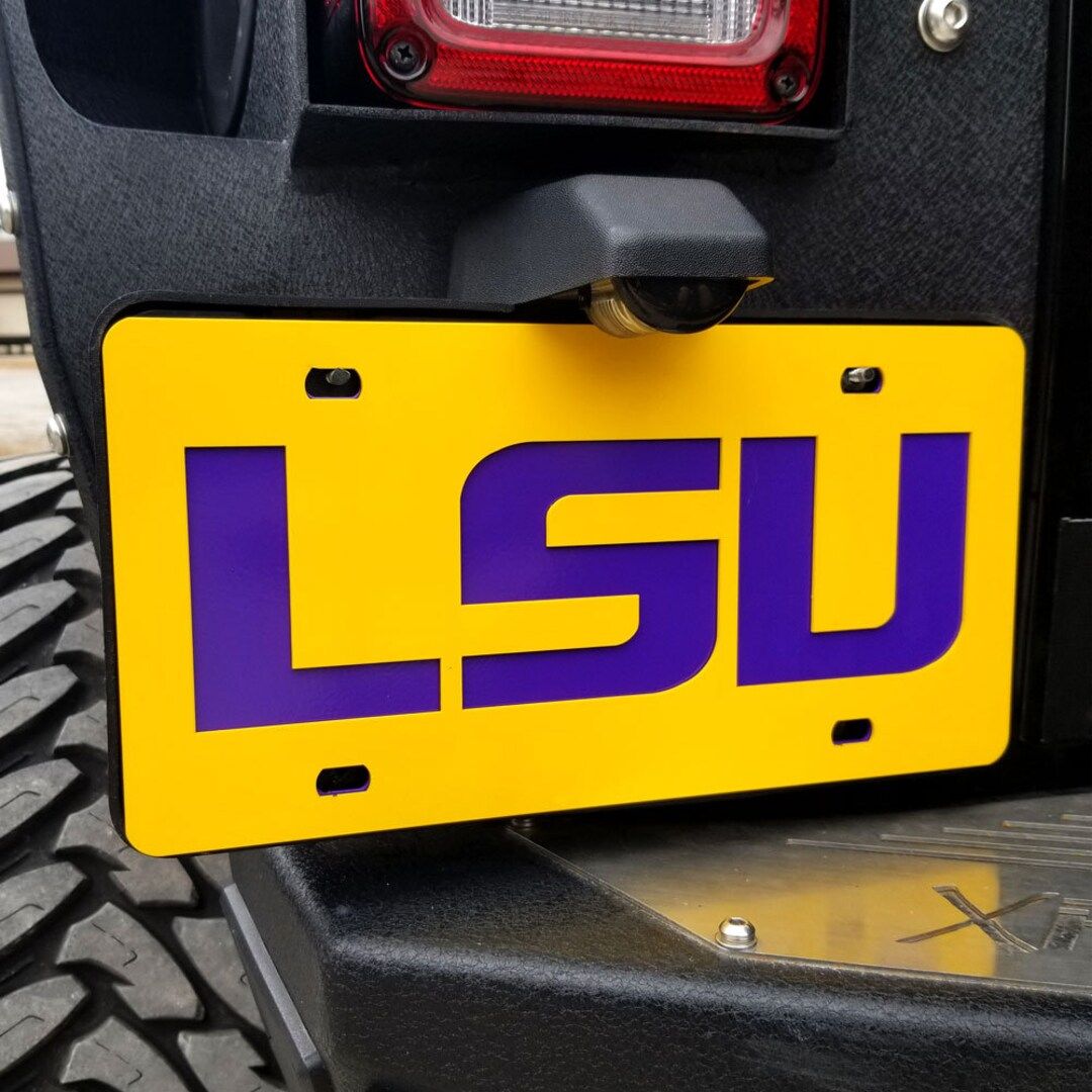 LSU Tigers License Plate - Etsy | Etsy (US)