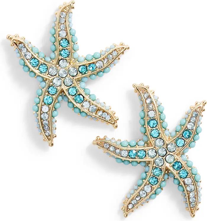 Newpoart Starfish Crystal Stud Earrings | Nordstrom