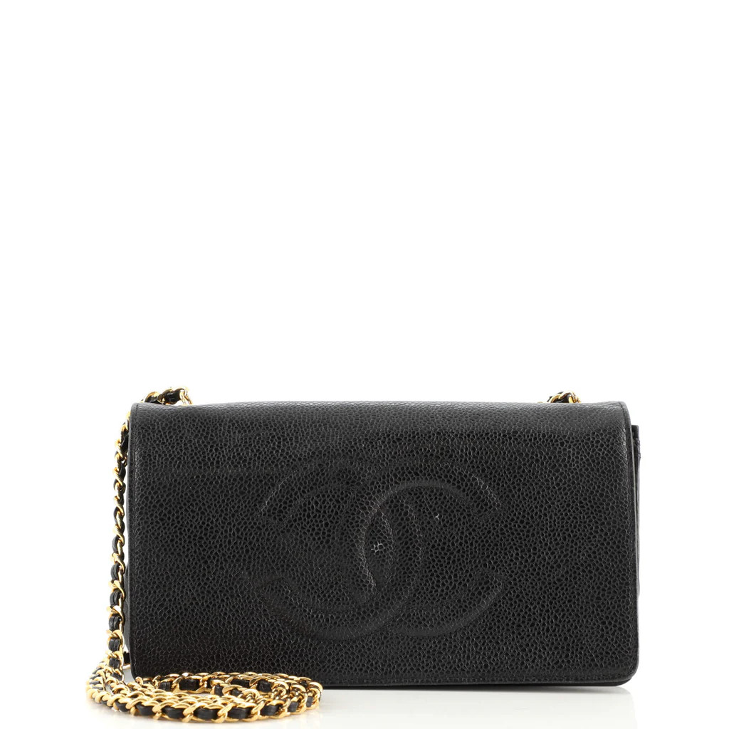 Chanel Vintage Timeless Wallet on Chain Caviar Black 1674711 | Rebag