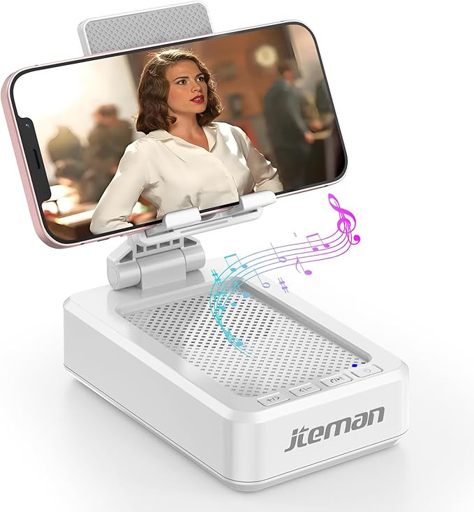 JTEMAN Portable Phone Stand with Speaker Bluetooth Wireless,Gifts for Men Women,Birthday for Wome... | Amazon (US)