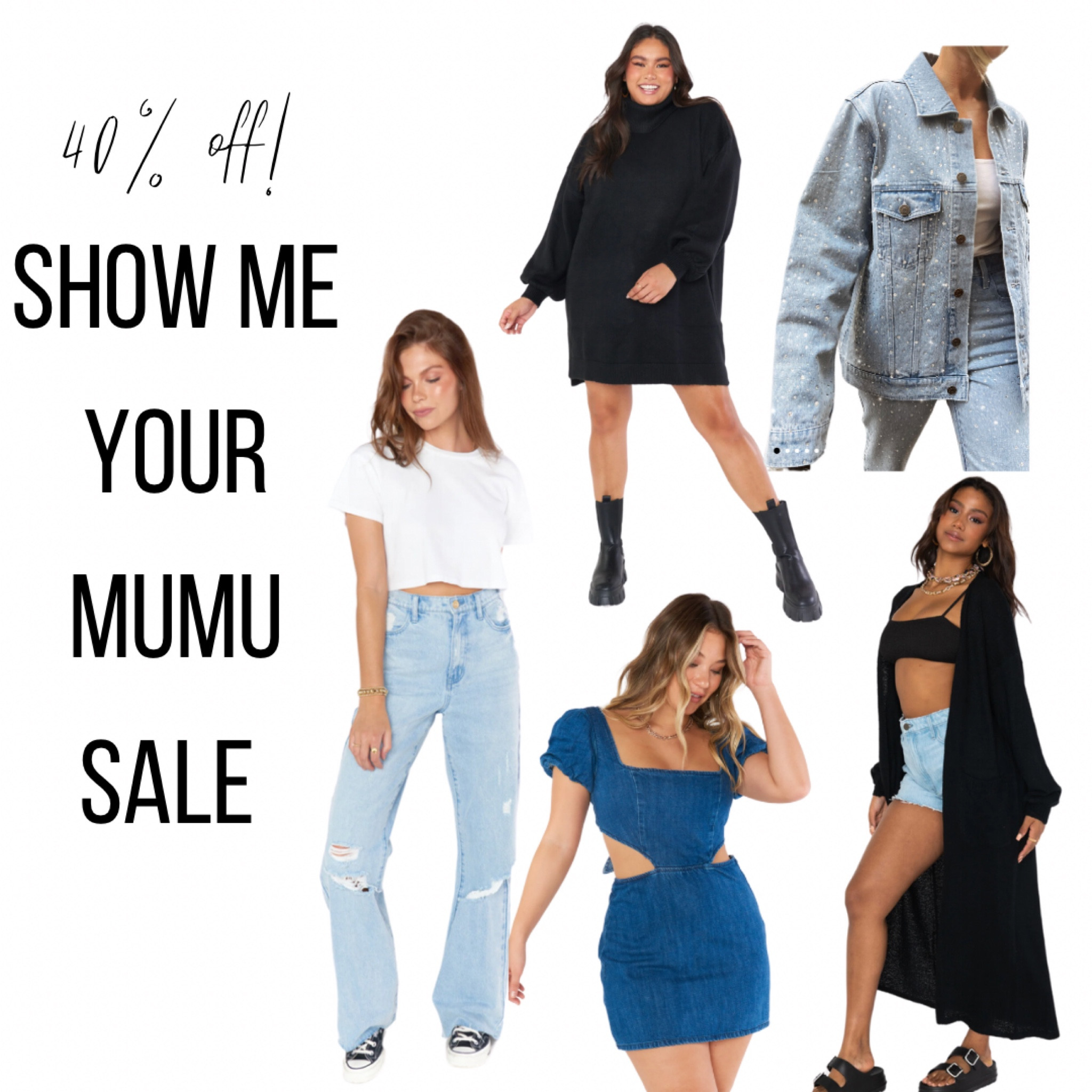 Sweaters, jeans and denim on sale for 40% off till 9/13 @ Show Me Your Mumu! Perfect pieces for all the soon to come fall outfits! 

#LTKmidsize #LTKstyletip #LTKSale