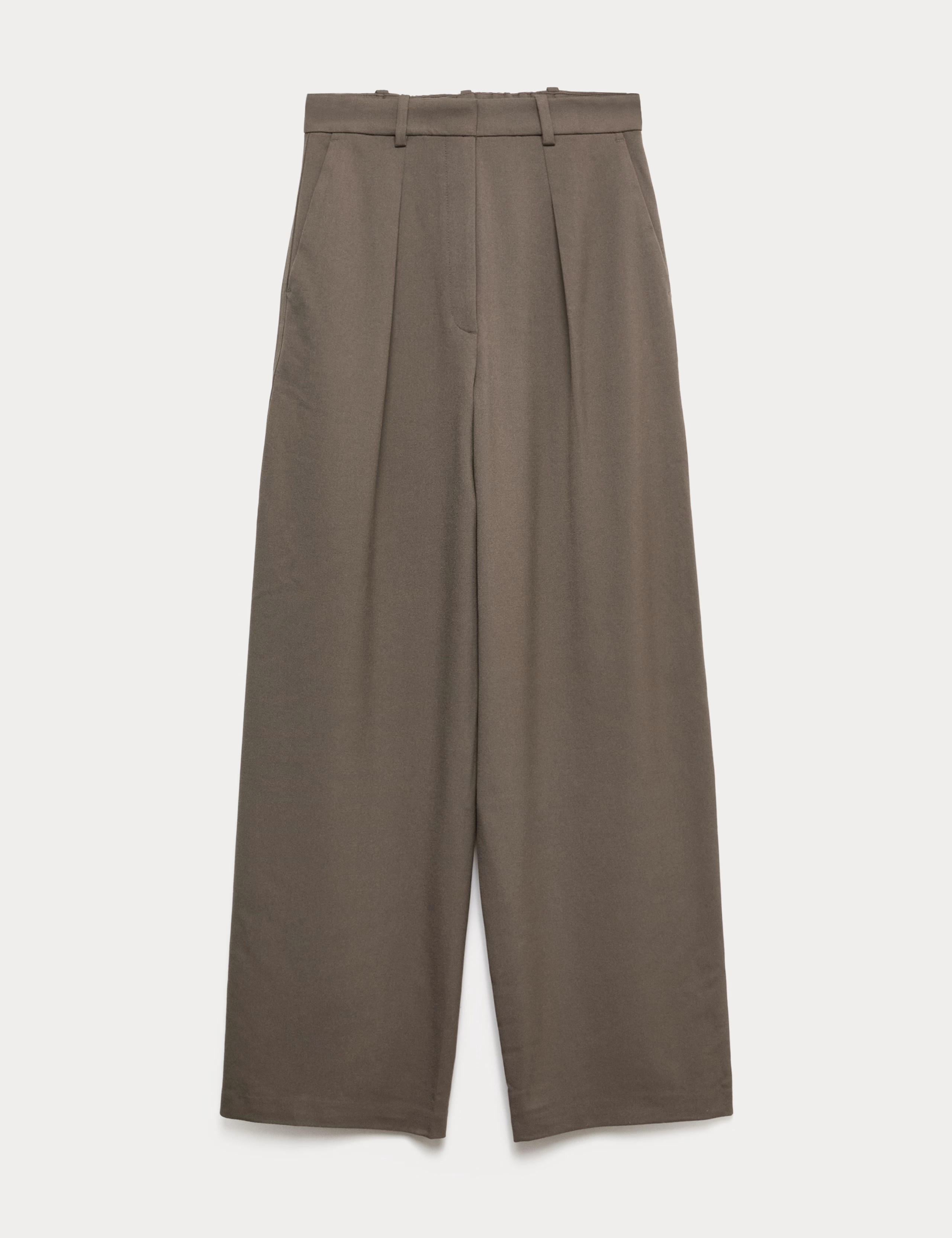 Woven Barrel Leg Trousers with Stretch | Marks & Spencer (UK)