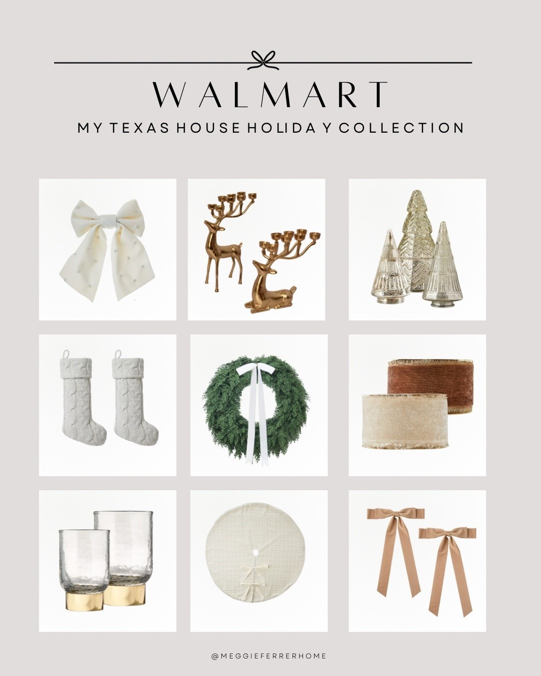 The My Texas House Holiday Collection just dropped at Walmart… which means it’s officially the holiday season ✨ From cozy cable-knit stockings to velvet ribbons, brass reindeer, and timeless greenery, this collection has everything to make your home feel warm, festive, and elevated.

🎄 These always go fast—so if you’ve had your eye on them, now’s the time to grab a few pieces before they sell out!


#WalmartHome #WalmartHoliday #MyTexasHouse #HolidayDecor #ChristmasDecor #HolidayHome #DesignerLookForLess #BudgetFriendlyDecor #SeasonalStyling #CozyHomeVibes


#LTKFindsUnder50 #LTKSeasonal #LTKHome