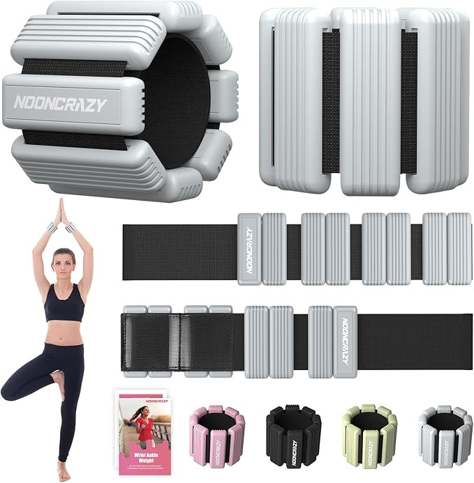 Pilates Wrist Ankle Weights for Women, Wearable Strong Arm & Leg Weights Set of 2(1 lb/2.2 lbs Ea... | Amazon (US)
