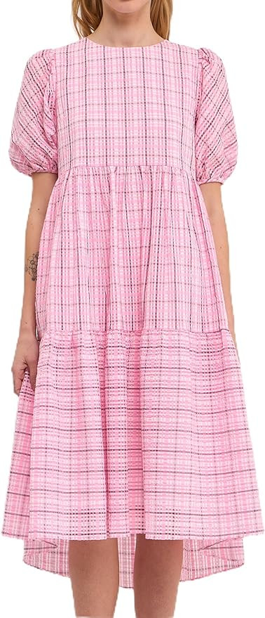 English Factory Women's Plaid Midi Dress | Amazon (US)