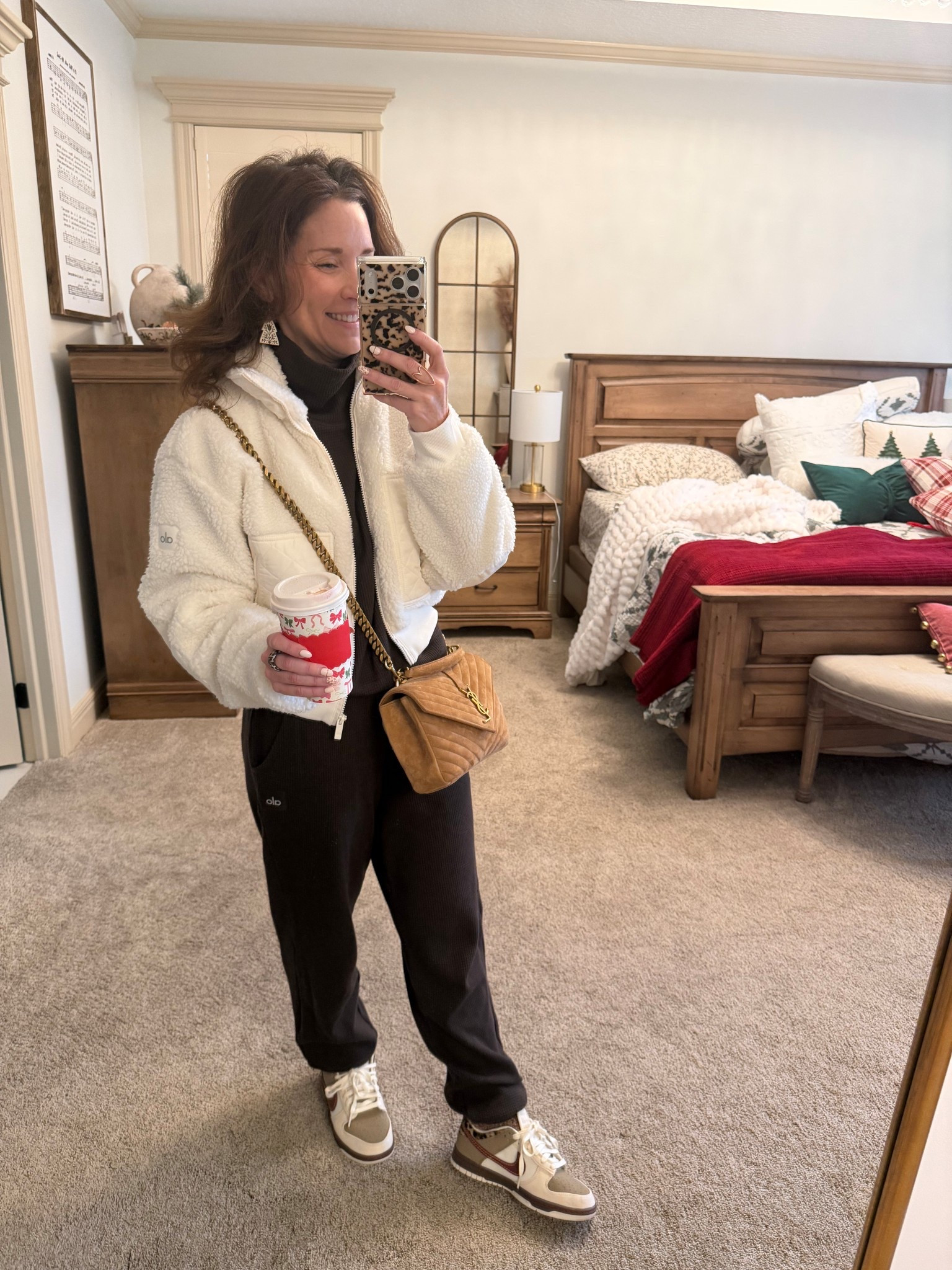 Obsessed with this Sherpa bomber jacket from Alo 

Wearing a small 

#LTKOver40 #LTKdayinmylife #LTKPetite