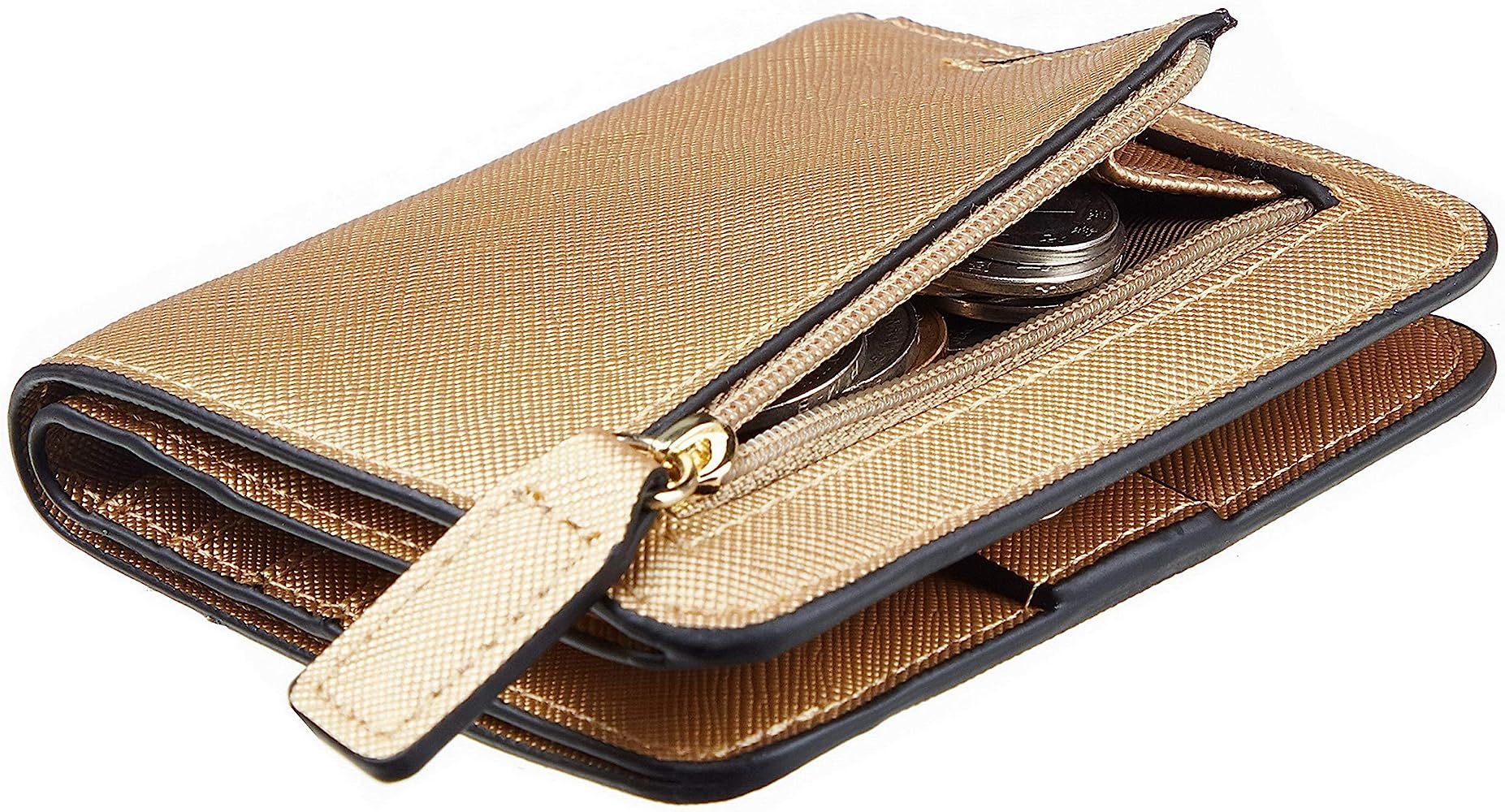 Toughergun Womens Rfid Blocking Small Compact Bifold Luxury Genuine Leather Pocket Wallet Ladies ... | Amazon (US)
