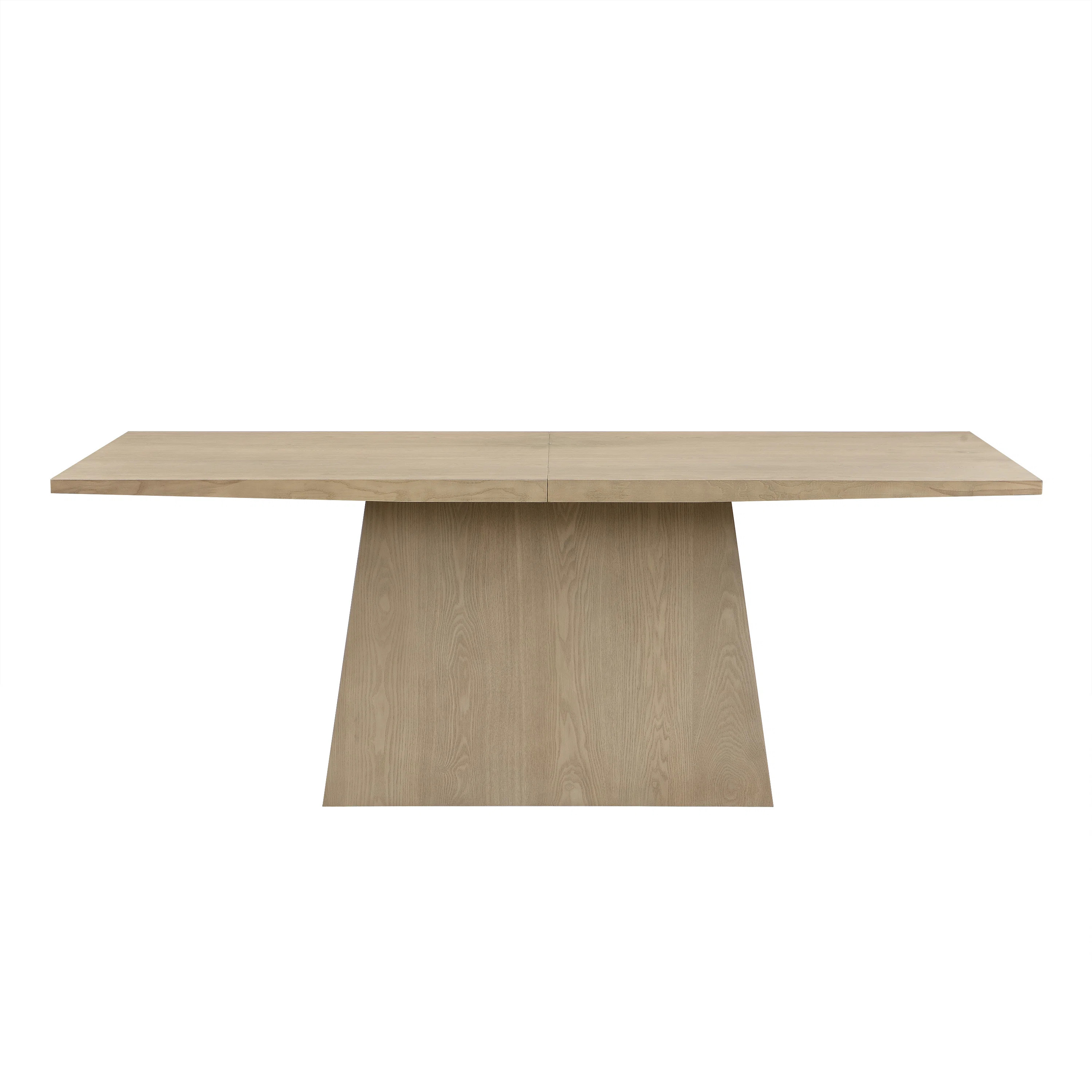 Vireo 82'' Organic Modern Wooden Pedestal Dining Table with Sculptural Base | Wayfair North America