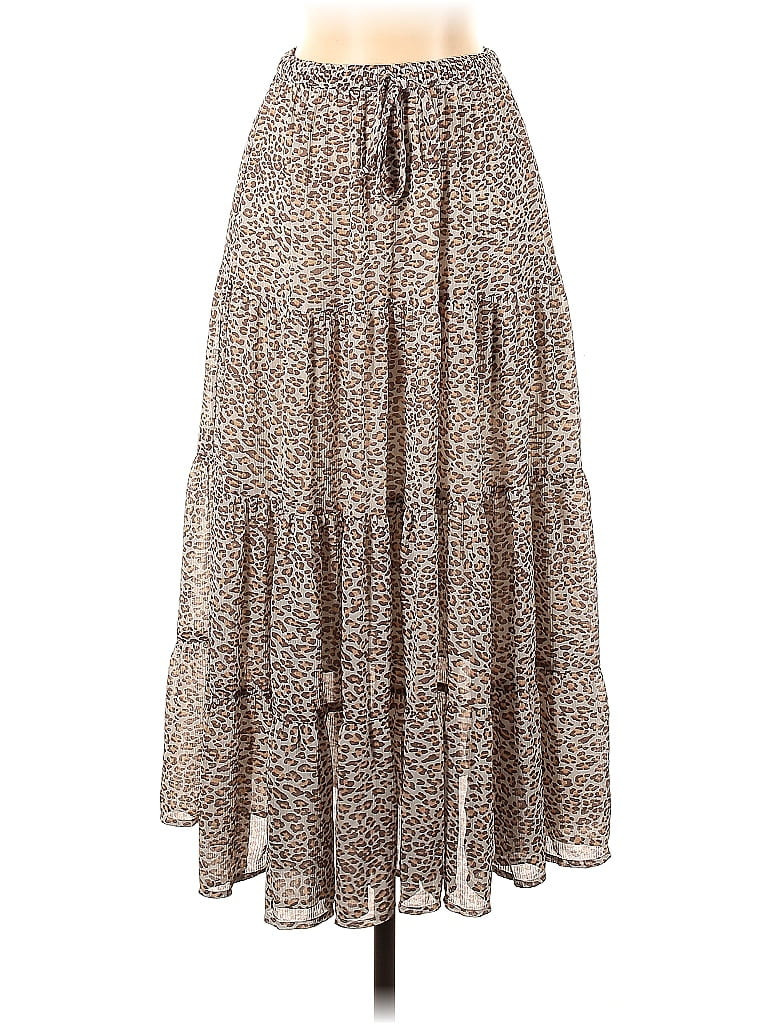 Aerie Casual Skirt: Brown Leopard Print Bottoms - Size X-Small | ThredUp