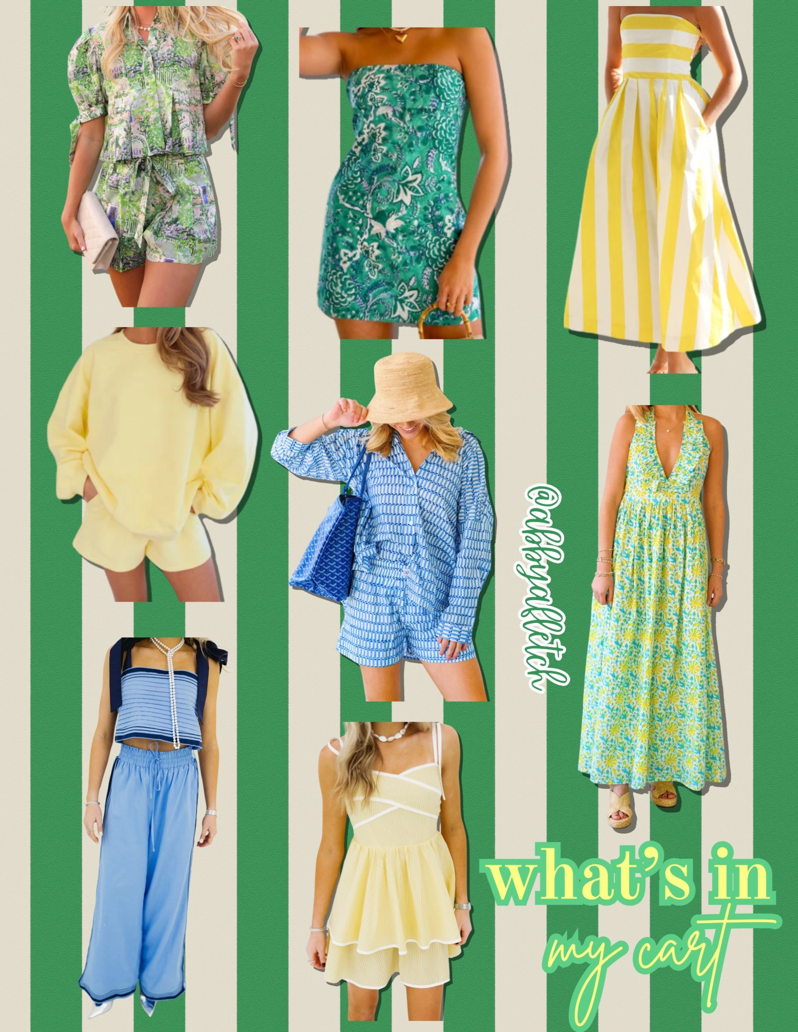 what’s in my cart! spring/ summer edition🩵💚✨☀️


resort wear, butter yellow, green, and blue are must haves for me this season! i might’ve already bought one of these dresses🤗

#LTKFindsUnder100 #LTKSeasonal #LTKStyleTip
