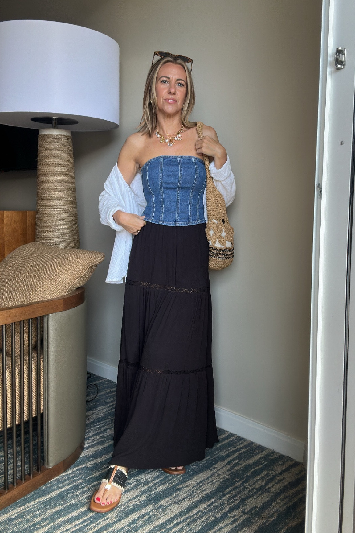 Todays outfit
Skirt size xs
Top size xs
Shirt size small


#LTKfindsunder50 #LTKover40 #LTKsalealert