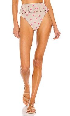 BEACH RIOT Daisy Bikini Bottom in Famous Taupe Heart from Revolve.com | Revolve Clothing (Global)
