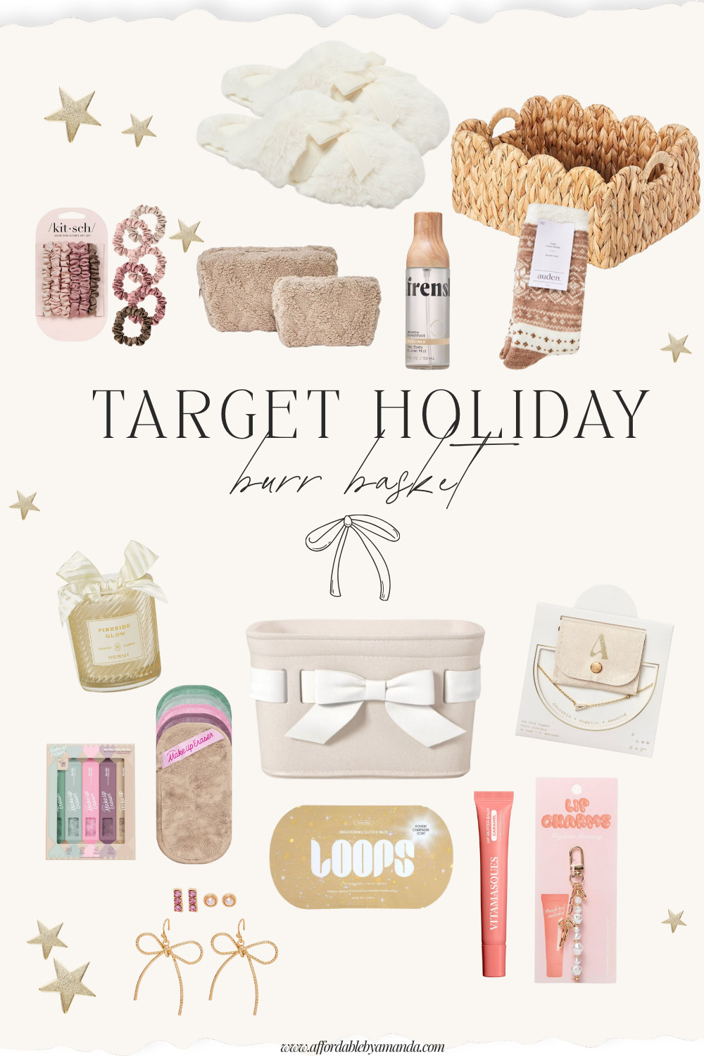 Make a burr basket with me - everything seen here is from Target! The $10 felt baskets are back and even cuter this year! This is a perfect gift for your friend, sister, sister in law, teen, etc. #holidaygift #giftidea #gifts #christmas #burrbasket #holiday #target #targetstyle #target #targetchristmas 

 #LTKCyberWeek #LTKGiftGuide #LTKHoliday