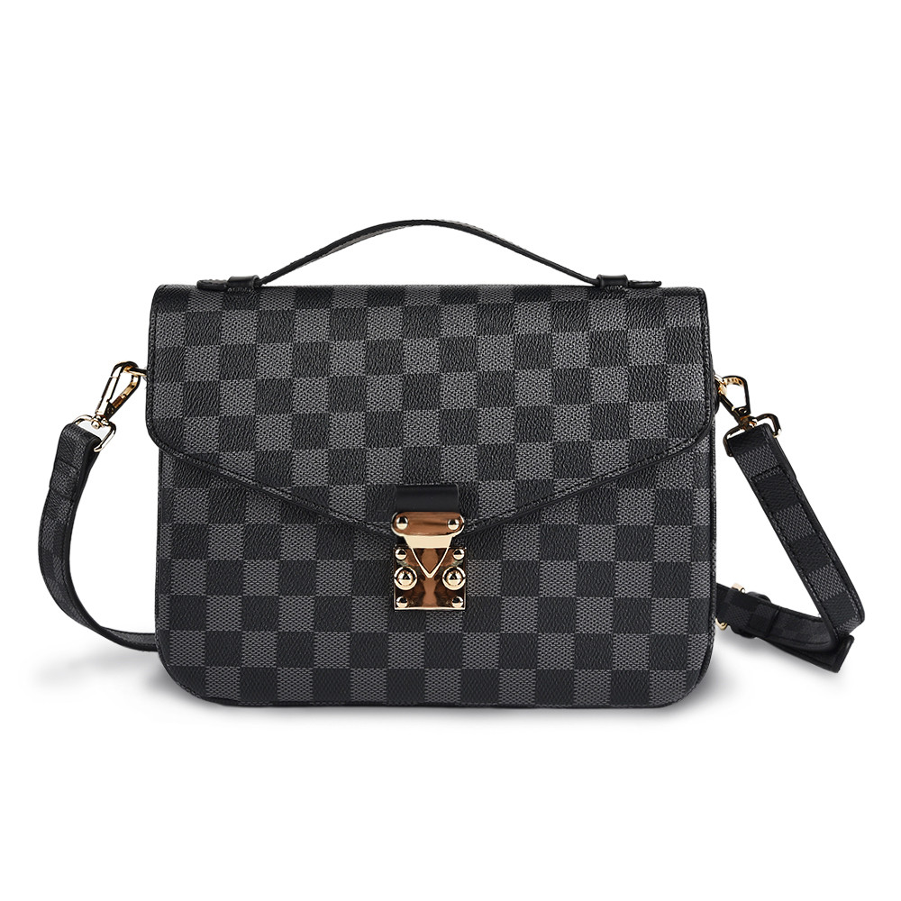 Sexy Dance Black Checkered Tote Shoulder Bag With Inner Pouch,Checkered Cossbody Bag,Checkered Wa... | Walmart (US)