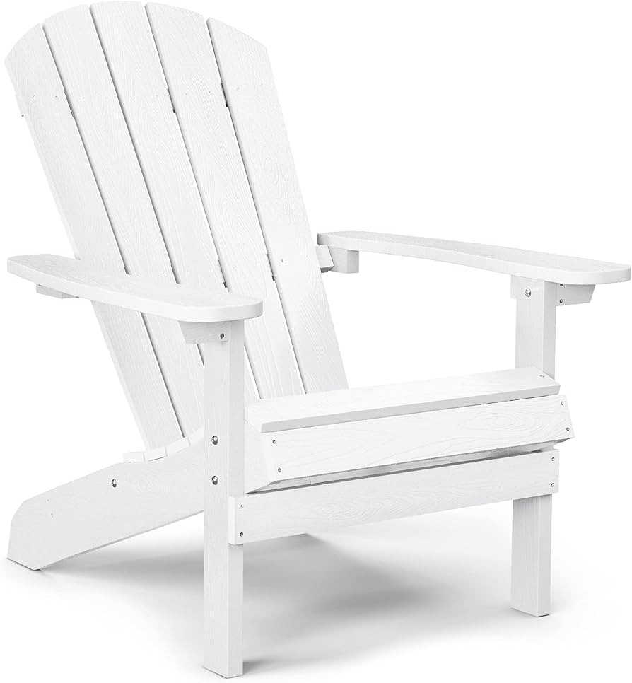 YEFU Plastic Adirondack Chairs Weather Resistant, Patio Chairs 5 Steps Easy Installation, Like Re... | Amazon (US)
