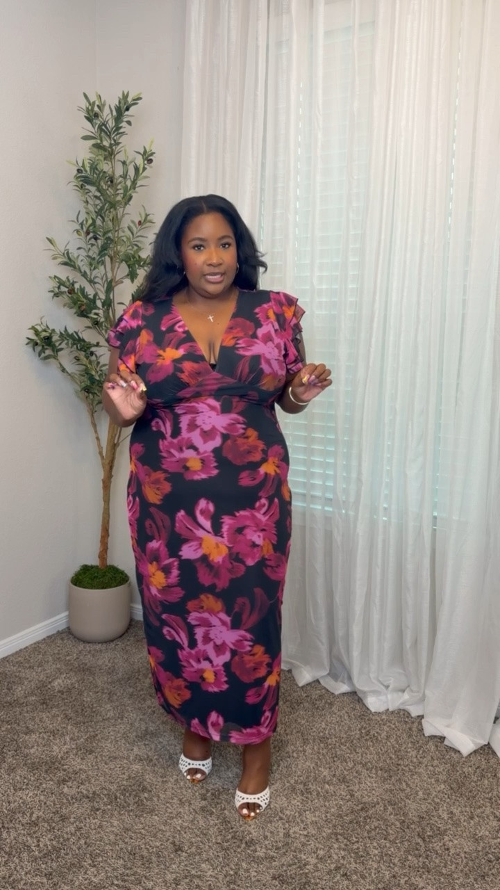 ✨ Plus Size Floral Maxi Dress that's perfect for dinner, date night, or as a wedding guest dress option!

#LTKootd #LTKgrwm #LTKPlusSize