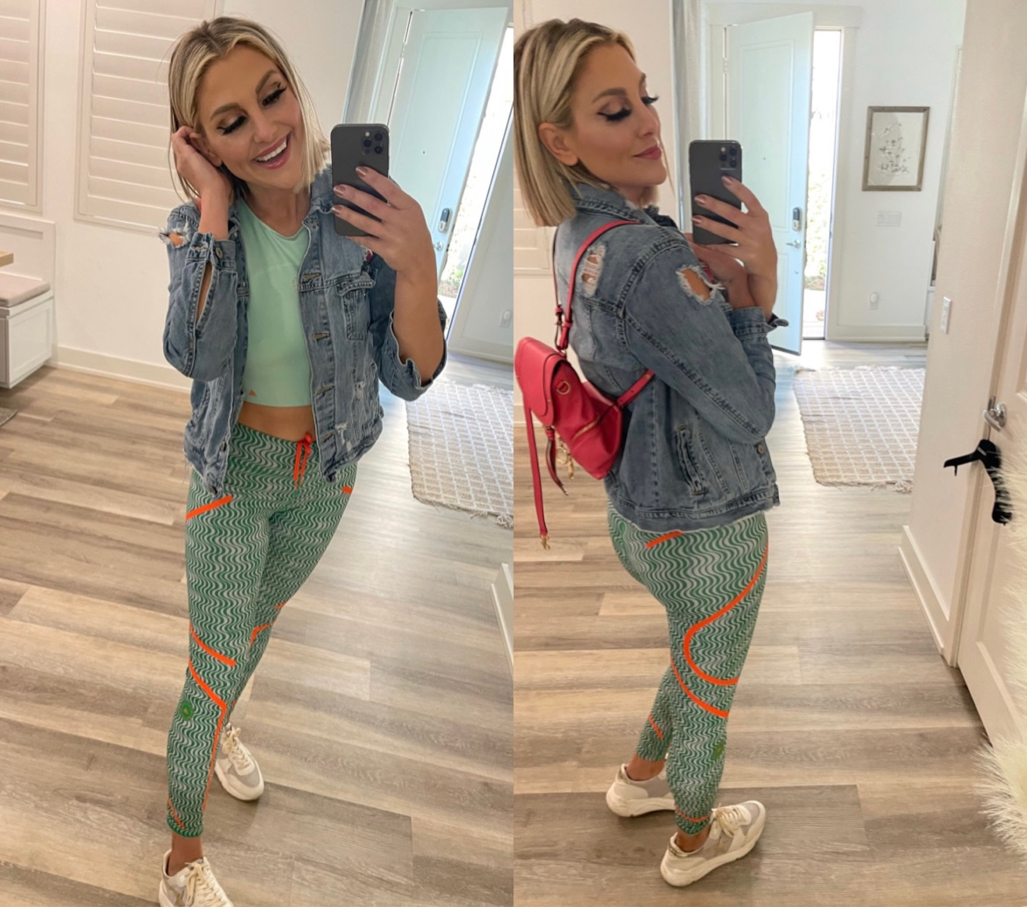 This Adidas set is my fav! I love to pair it with my Golden Gooses & a jean jacket 💚 Unfortunately, my pink See by Chloé bag is no longer in stock, but you should check out the rest of their awesome bags!#LTKCyberweek#LTKfit

#LTKsalealert