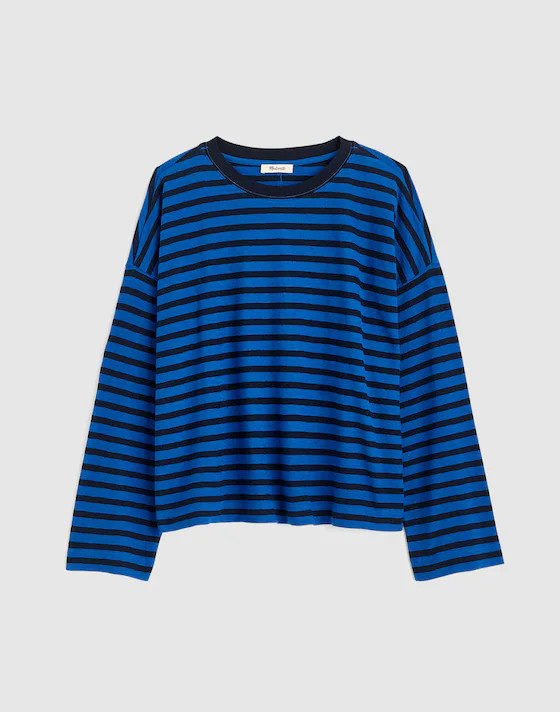 Easy Crewneck Long-Sleeve Tee | Madewell