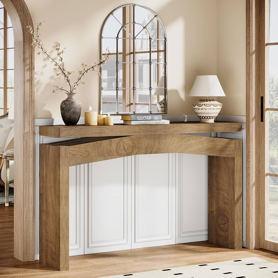 Console Tables for Entryway, 47.2 Inch Long Sofa Table with Storage, Farmhouse Wood Style Entry T... | Amazon (US)