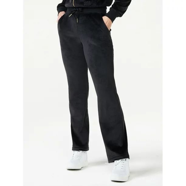 Love & Sports Women's Velour Flare Pants - Walmart.com | Walmart (US)
