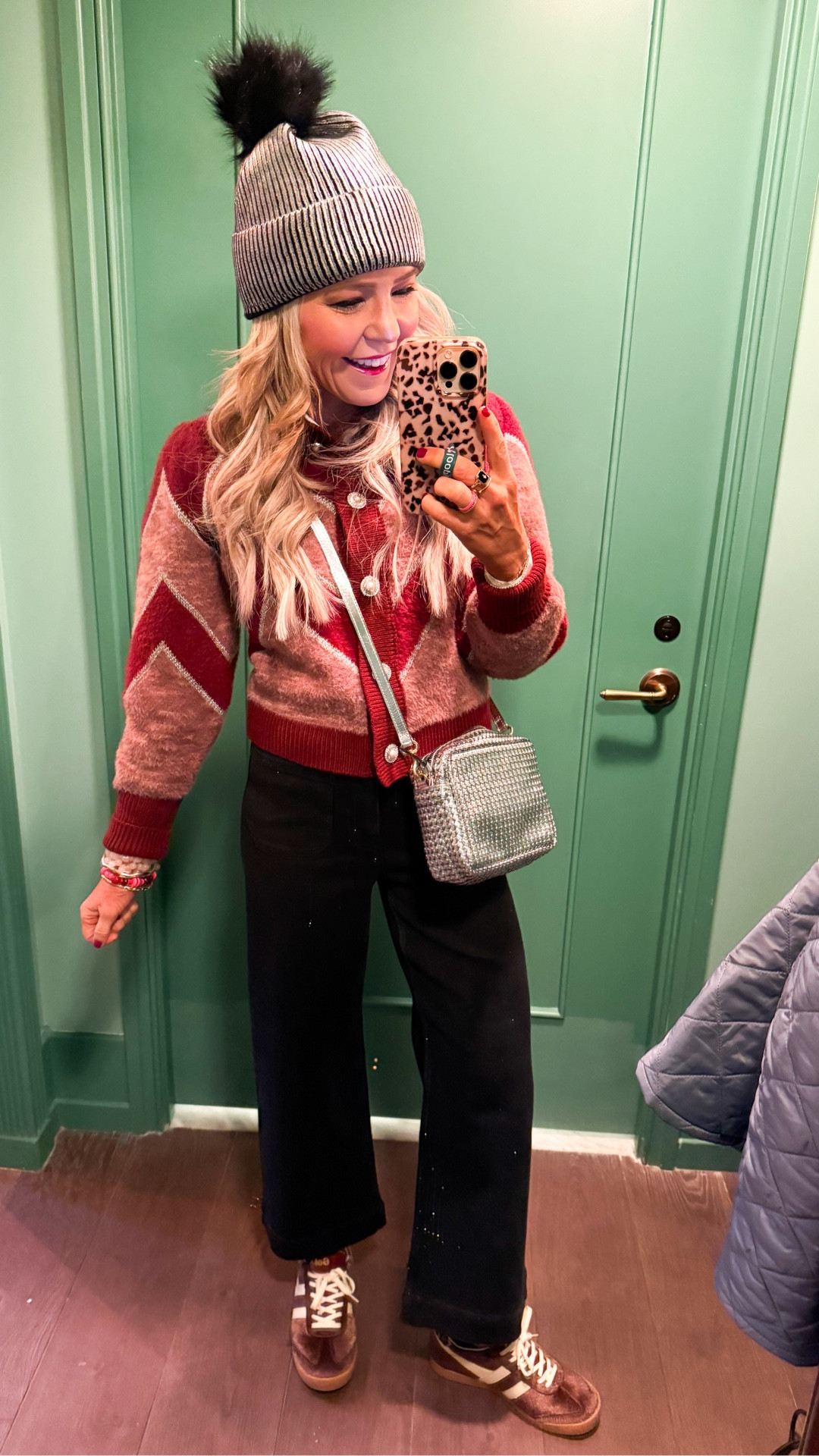 our first full day in NYC!! wearing XS in blouse and sweater, size 24 in sparkly denim pants! 

#LTKHoliday #LTKTravel #LTKSeasonal