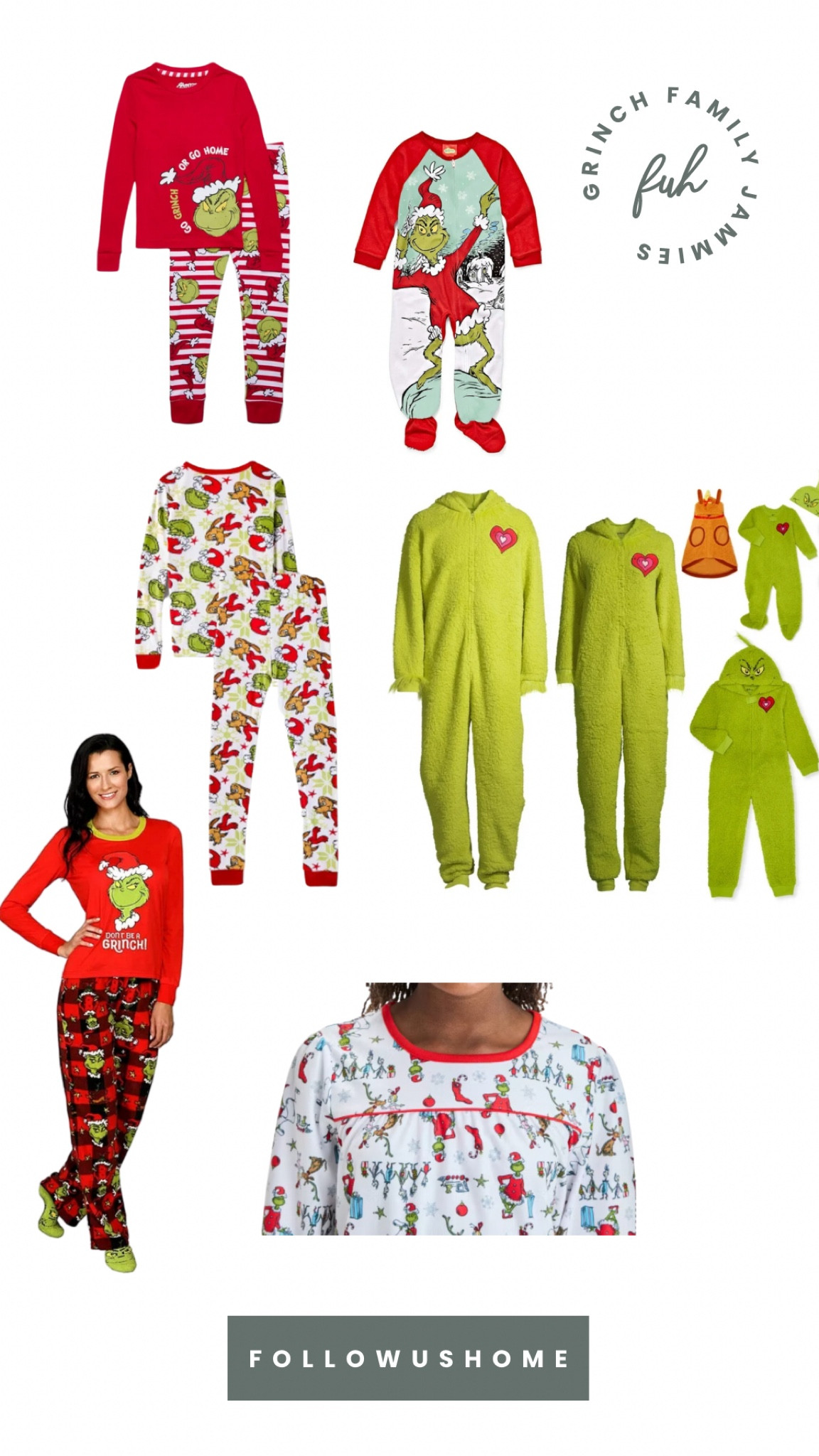 Christmas pajamas for the family, grinch pjs, kids Christmas jammies 

#LTKkids #LTKfindsunder50 #LTKSeasonal