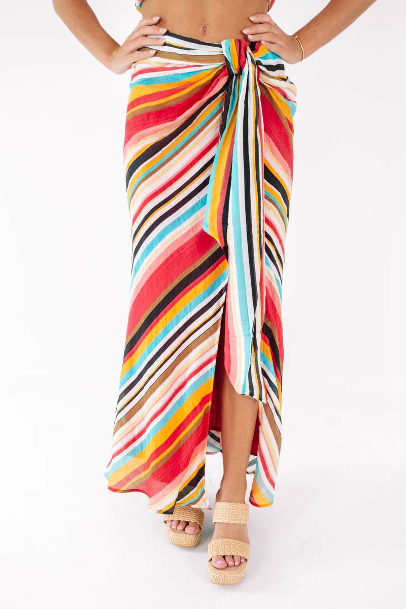 Trips to Thailand Midi Skirt - Multi | The Impeccable Pig