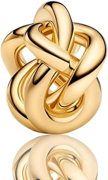 925 Sterling Silver Charms for Bracelets Gold Love and Heart Charms Cherry Blossom Dangle Beads J... | Amazon (US)