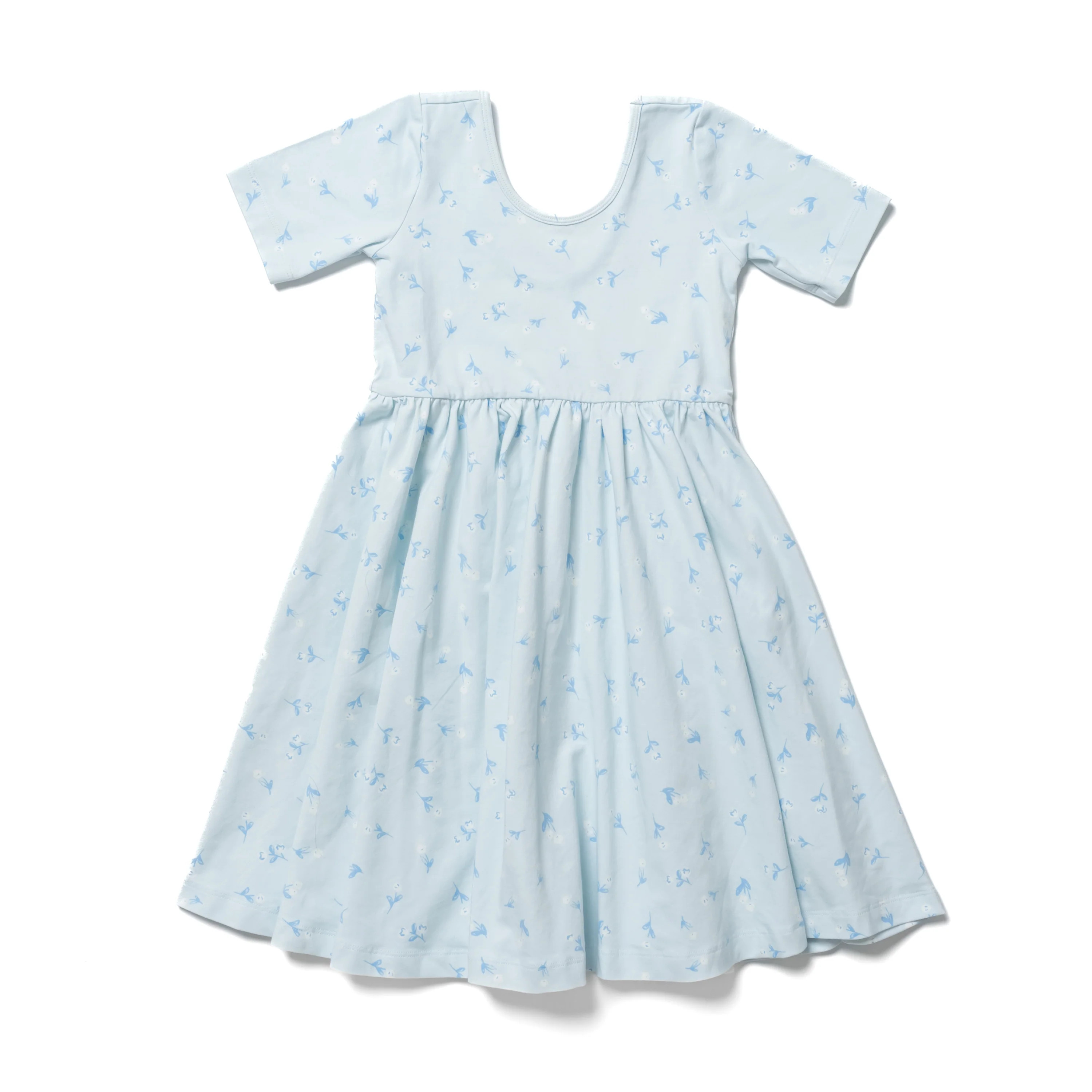 The Short Sleeve Ballet Dress in Bluebell | Alice + Ames