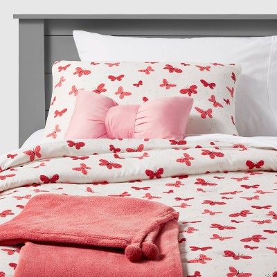 Butterfly Value Bedding Set Gingham Rose - Pillowfort™ | Target