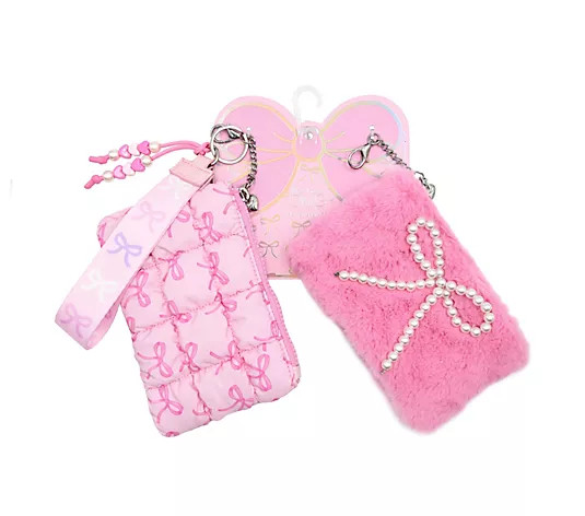 Make Your Selection: OMG Accessories Double Coin Wristlet with Key Ring | QVC